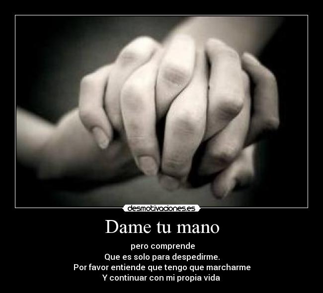 Dame tu mano -