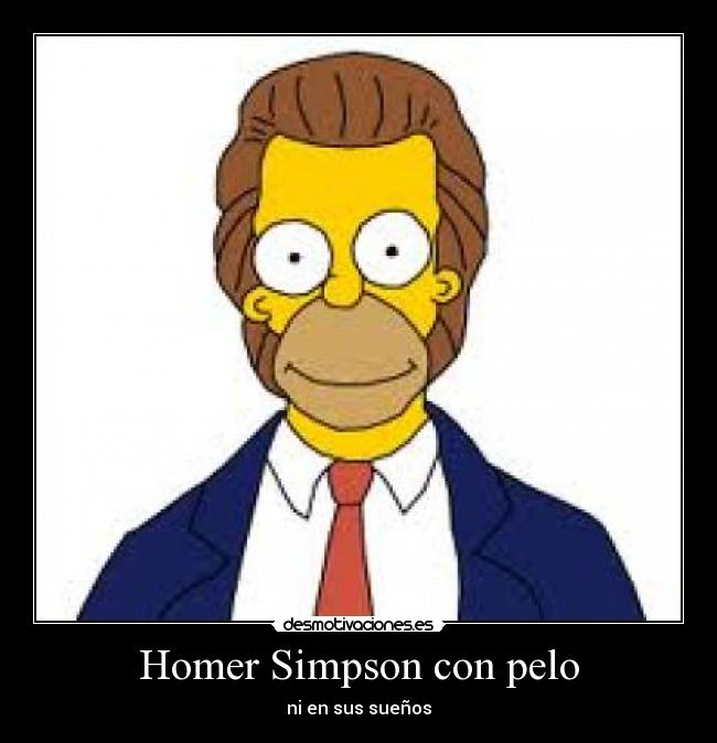 Homer Simpson con pelo -