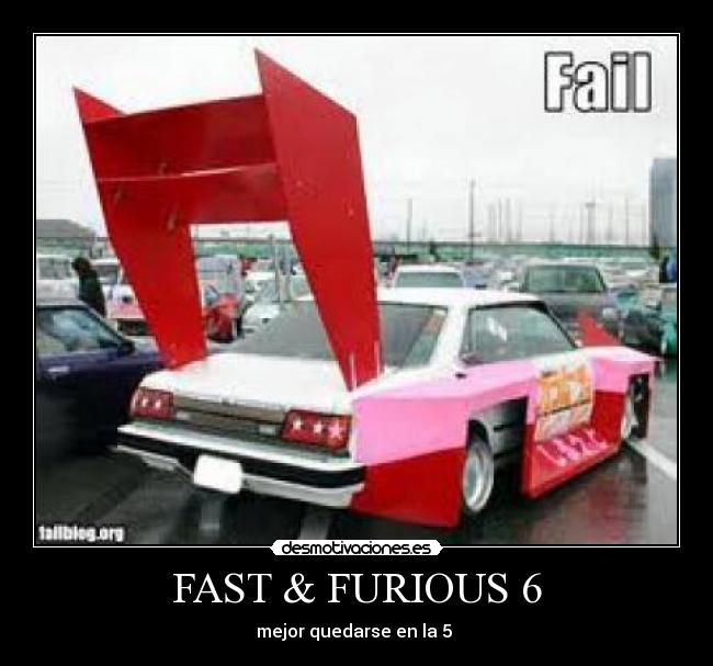 FAST & FURIOUS 6 - mejor quedarse en la 5 