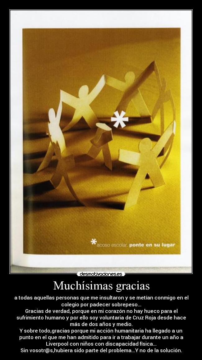 Muchísimas gracias -