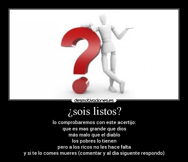 carteles acertijo desmotivaciones