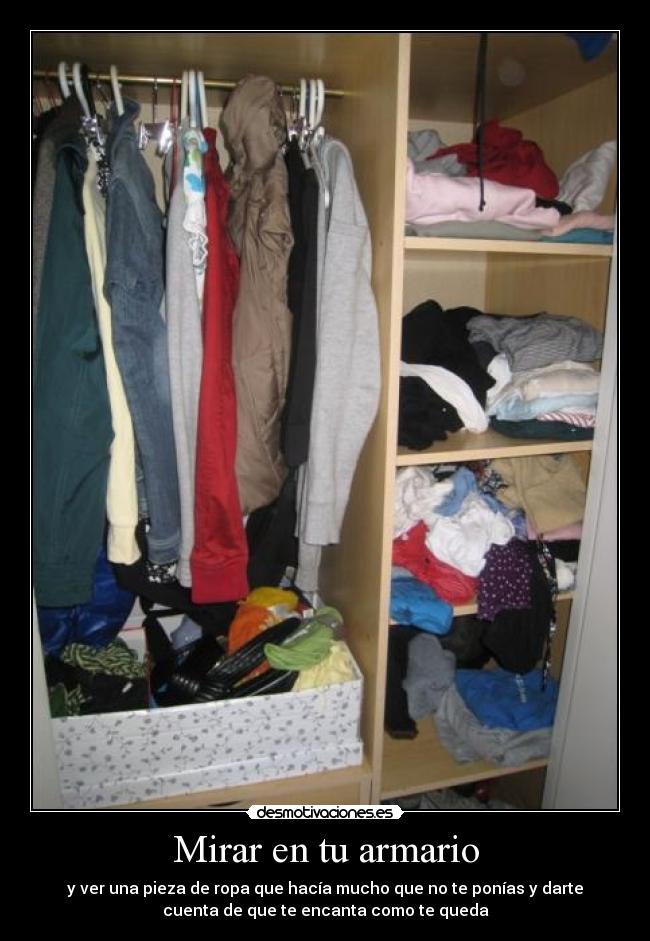 Mirar en tu armario -