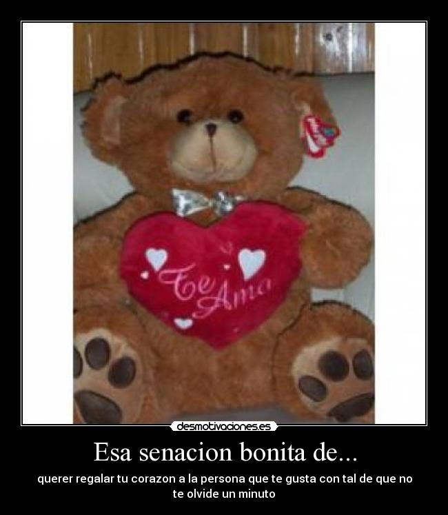 Esa senacion bonita de... - 