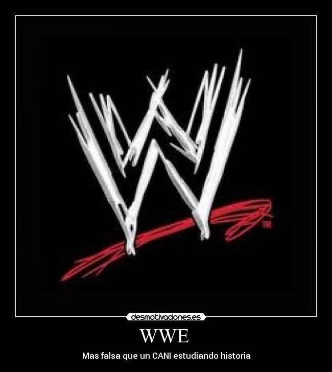 WWE  - Mas falsa que un CANI estudiando historia