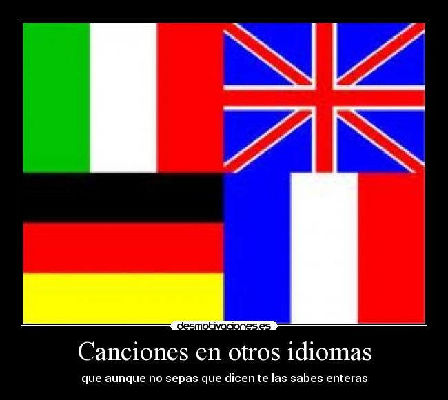 Canciones en otros idiomas - 