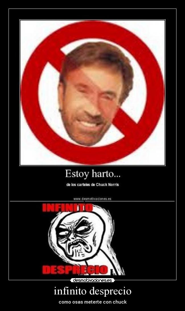 infinito desprecio -