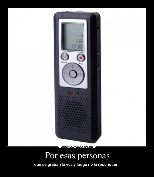 Por esas personas -