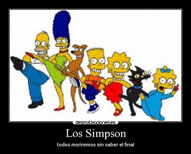 carteles los simpsons morir final desmotivaciones
