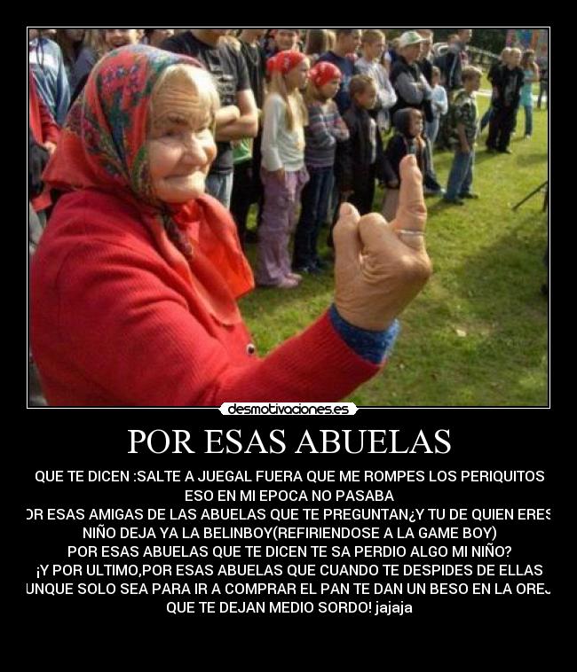 POR ESAS ABUELAS -
