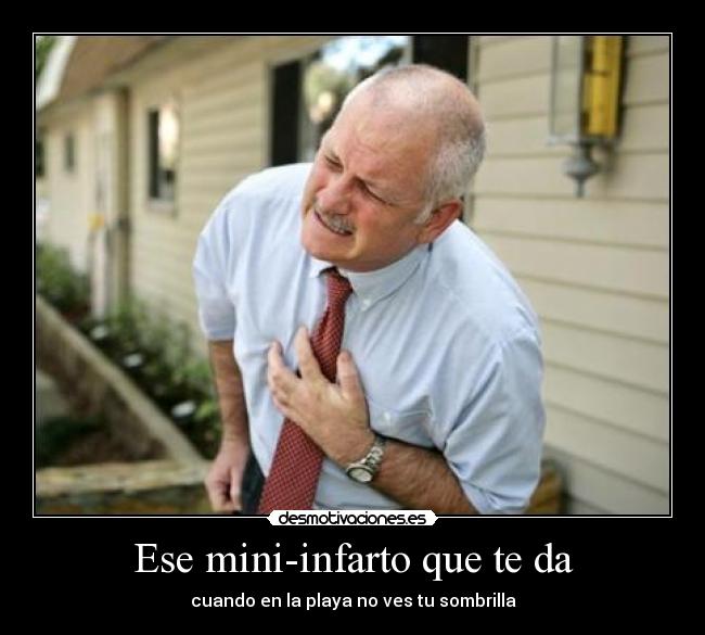 Ese mini-infarto que te da - cuando en la playa no ves tu sombrilla