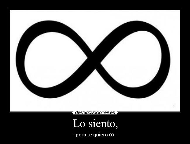Lo siento, - 