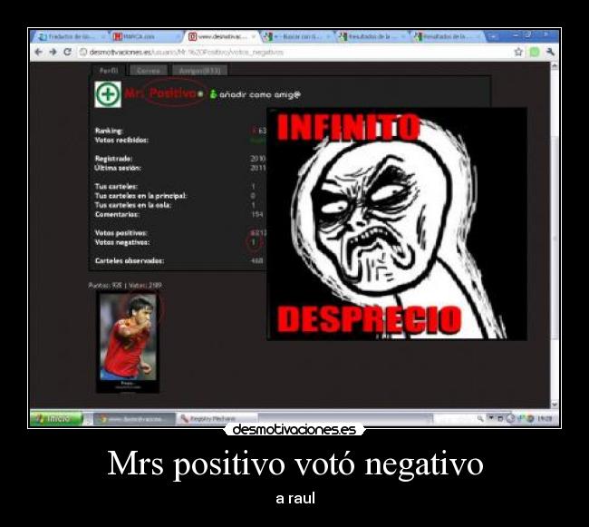 Mrs positivo votó negativo - a raul