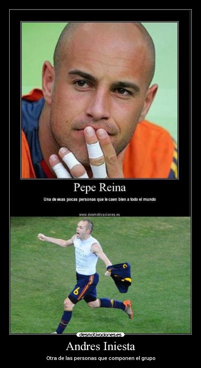 Andres Iniesta - Otra de las personas que componen el grupo