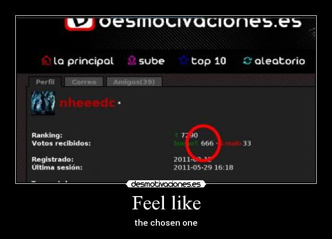 Feel like - the chosen one