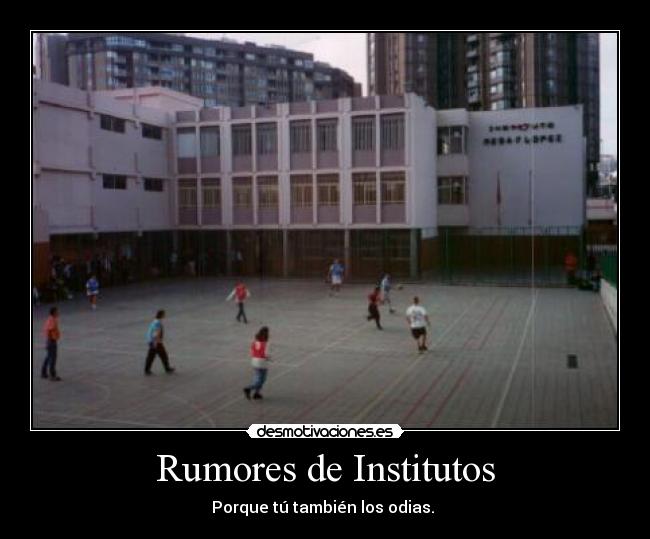 Rumores de Institutos - 