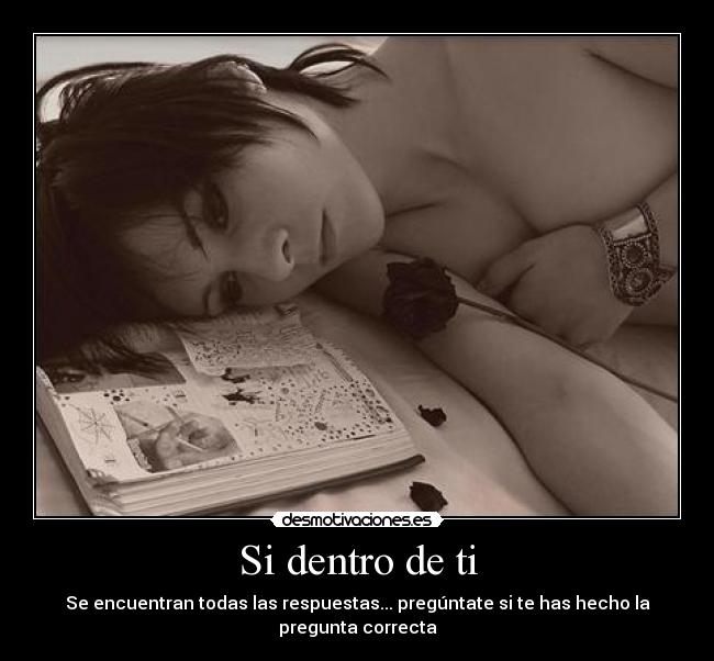 Si dentro de ti - 