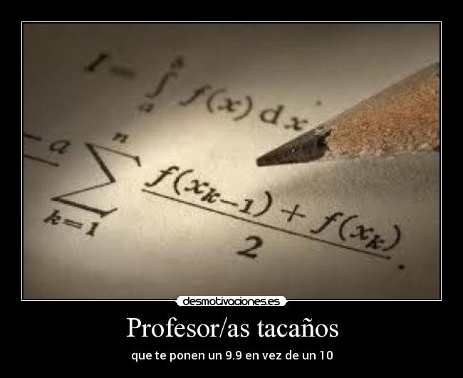 Profesor/as tacaños -
