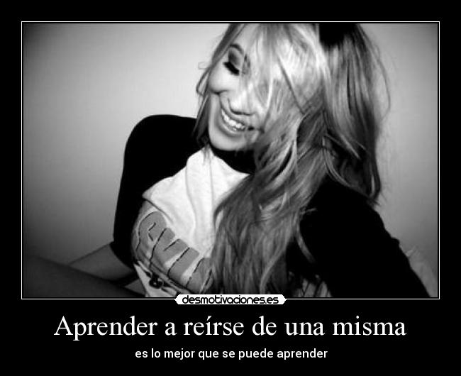 Aprender a reírse de una misma -