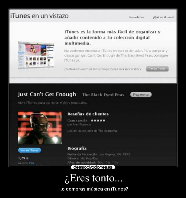 ¿Eres tonto... - ...o compras música en iTunes?