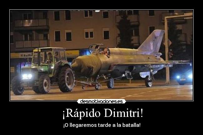 carteles avion mig rusia tractor calle wtf desmotivaciones