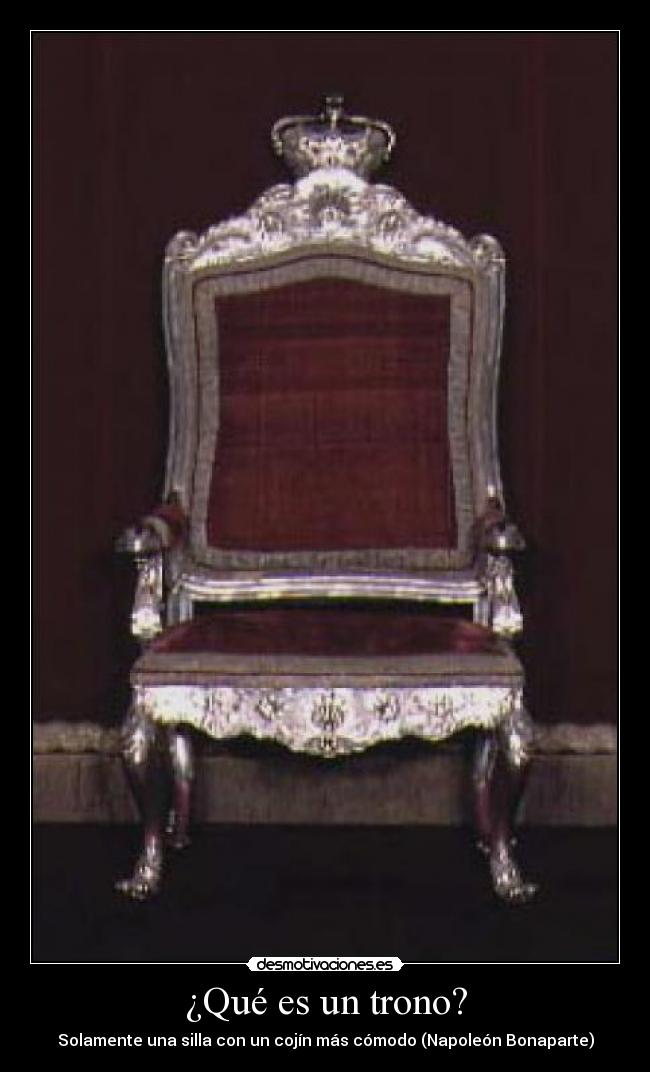 ¿Qué es un trono? -