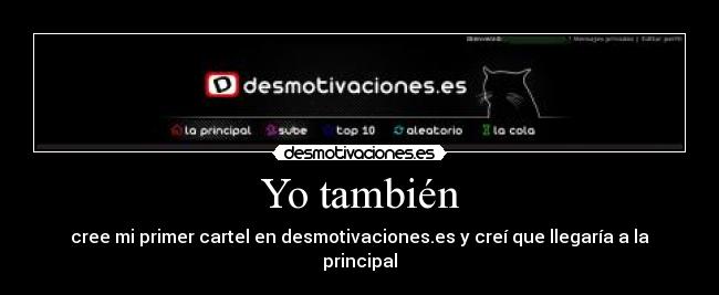 Yo también -