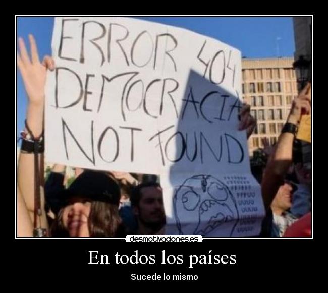 En todos los países - Sucede lo mismo