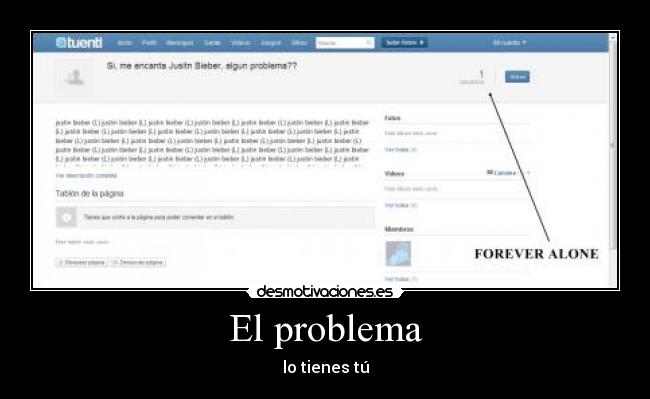 El problema - lo tienes tú