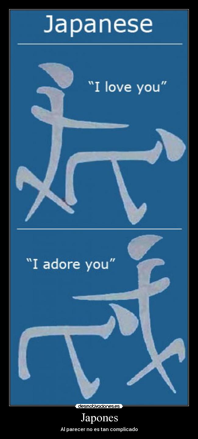 Japones - Al parecer no es tan complicado