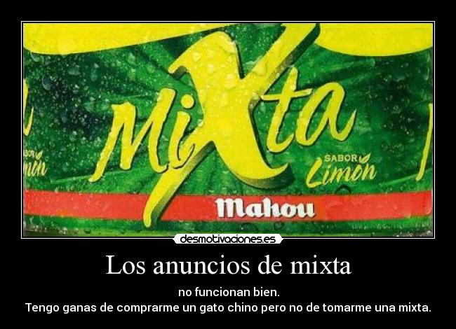 Los anuncios de mixta -