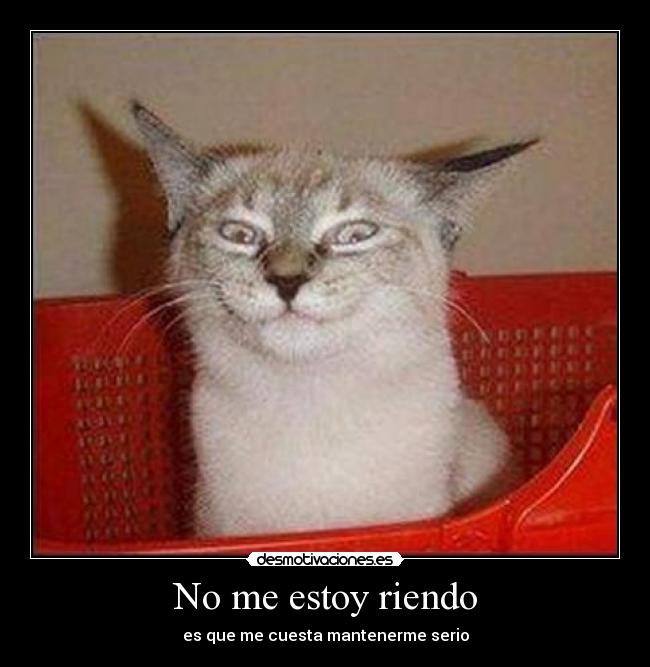 No me estoy riendo -