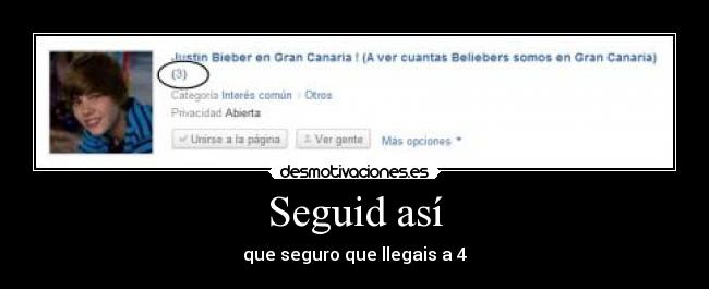 Seguid así - que seguro que llegais a 4