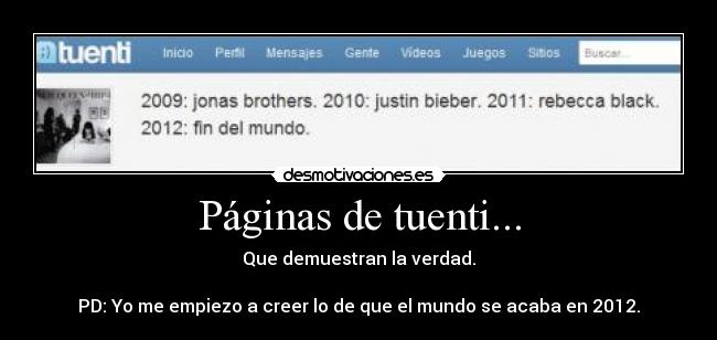 Páginas de tuenti... -