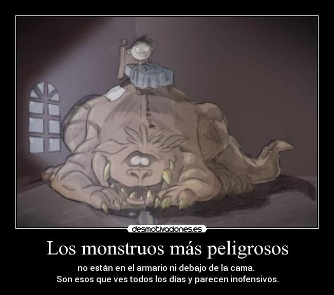 carteles monstruos mas peligrosos desmotivaciones