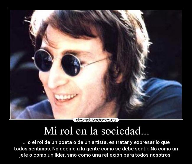 Mi rol en la sociedad... -