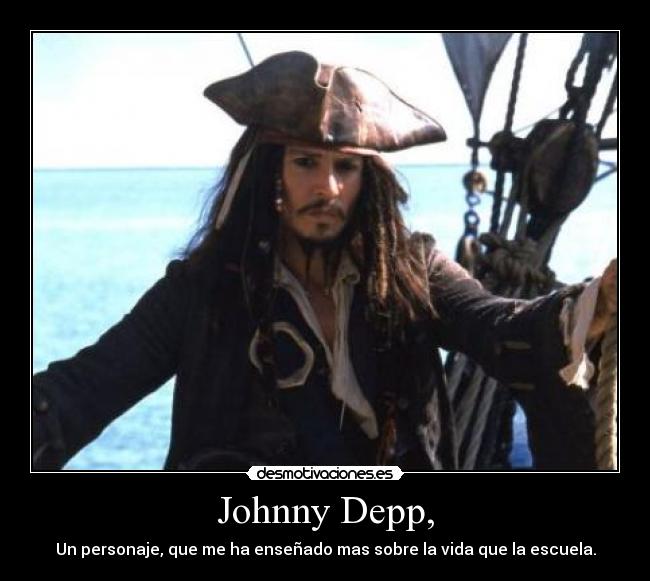 Johnny Depp, - 