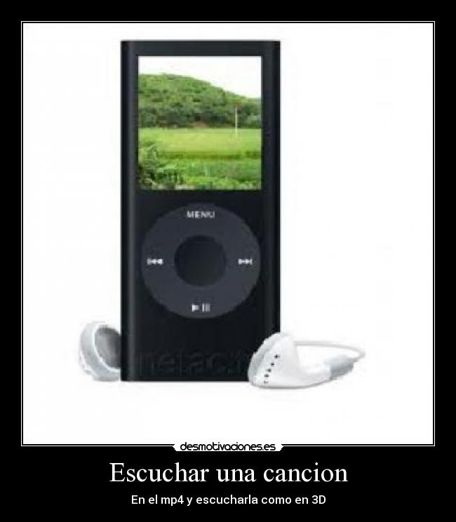Escuchar una cancion -