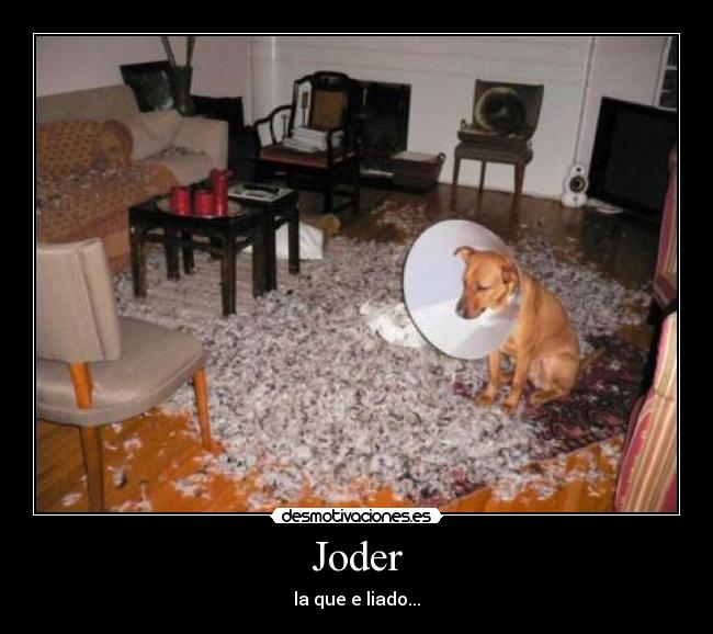 Joder - la que e liado...