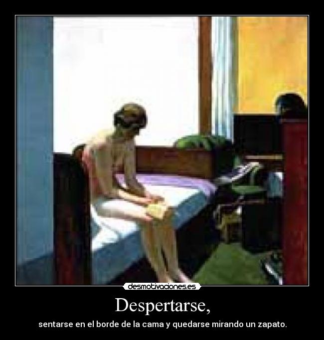 Despertarse, - 