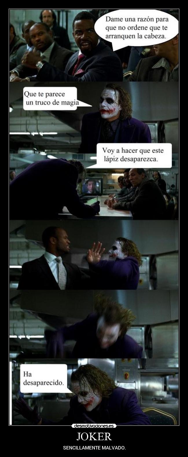 JOKER - SENCILLAMENTE MALVADO.