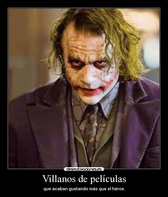 carteles villanos peliculas desmotivaciones