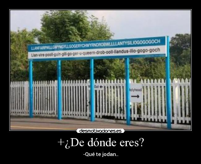 +¿De dónde eres? -