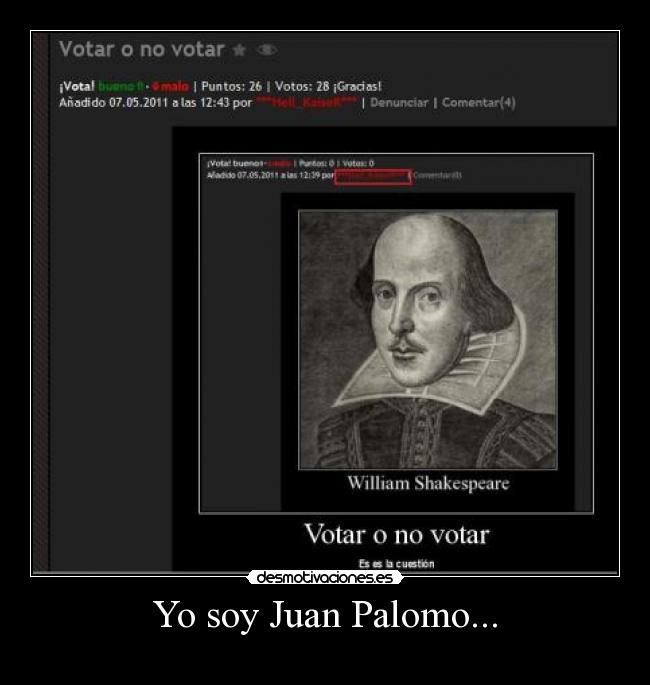 Yo soy Juan Palomo... - 