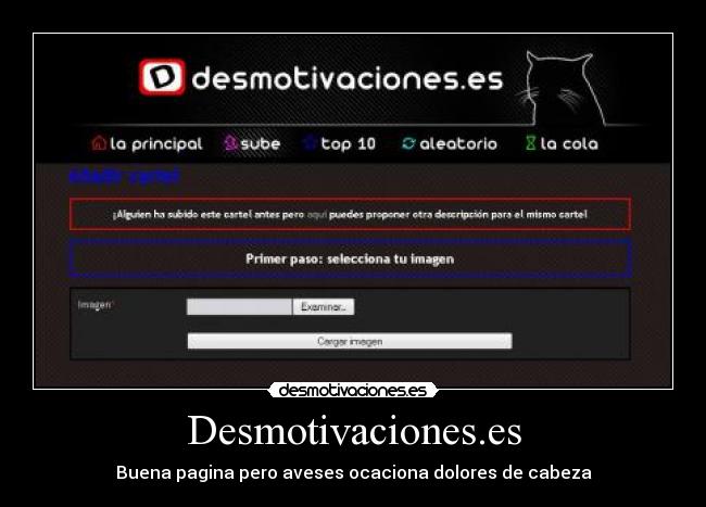 Desmotivaciones.es - Buena pagina pero aveses ocaciona dolores de cabeza
