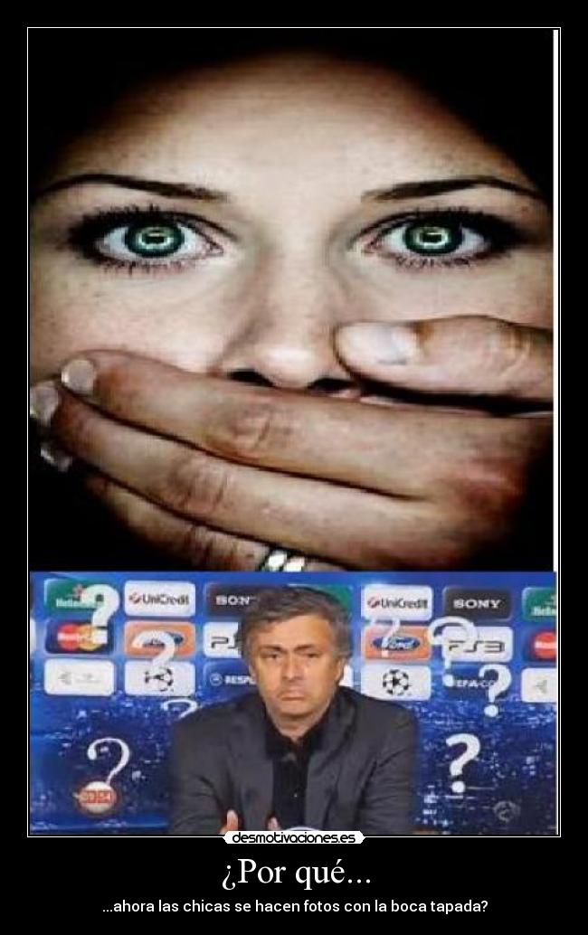 ¿Por qué... - ...ahora las chicas se hacen fotos con la boca tapada?