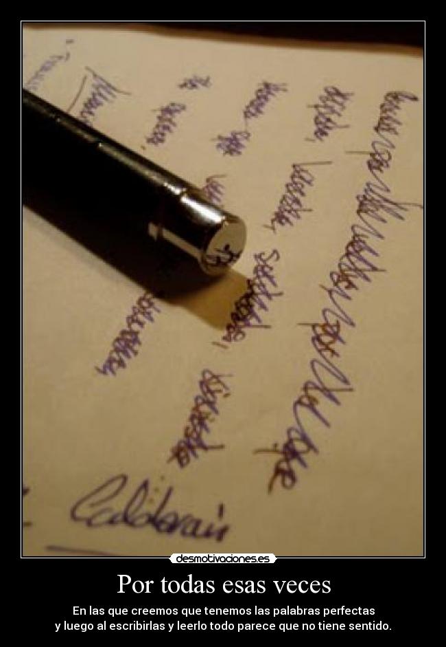 Por todas esas veces -