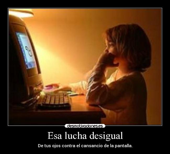 Esa lucha desigual -