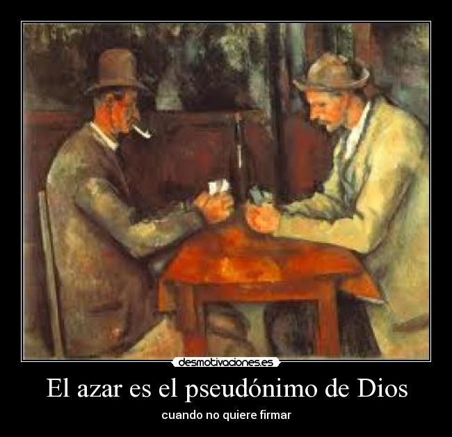 carteles dios azar desmotivaciones