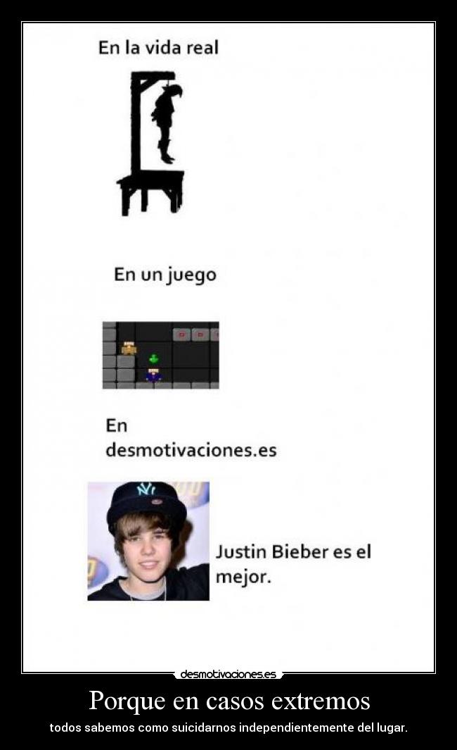 Porque en casos extremos - todos sabemos como suicidarnos independientemente del lugar.