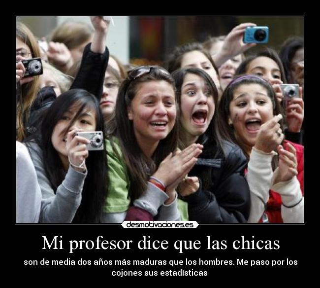 Mi profesor dice que las chicas - 